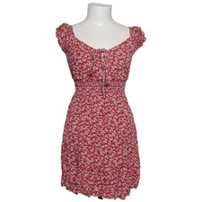 Kleid, Größe: S, Rose Gold, Viskose, Blumen, Damen #KjZ