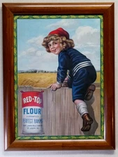 Red Top Flour Sign 1900