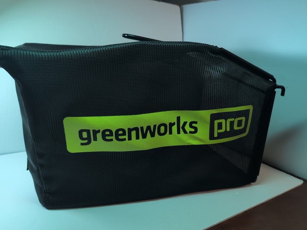 Greenworks Pro Grass Catcher Bag Electric Lawn Mower w/Frame | eBay