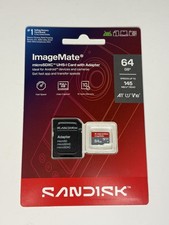 Sandisk 64GB Card ImageMate MICROSDXC UHS-I Card With Adapter NEW Sealed