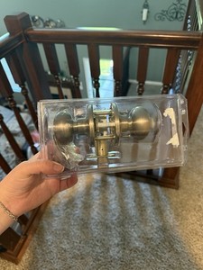 Silver Door knobs pack of two