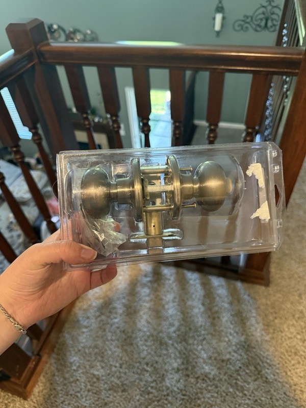 Silver Door knobs pack of two