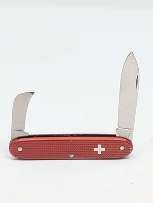 Rare Victorinox Pioneer Pruner Red Alox Old Cross 93mm Swiss Army