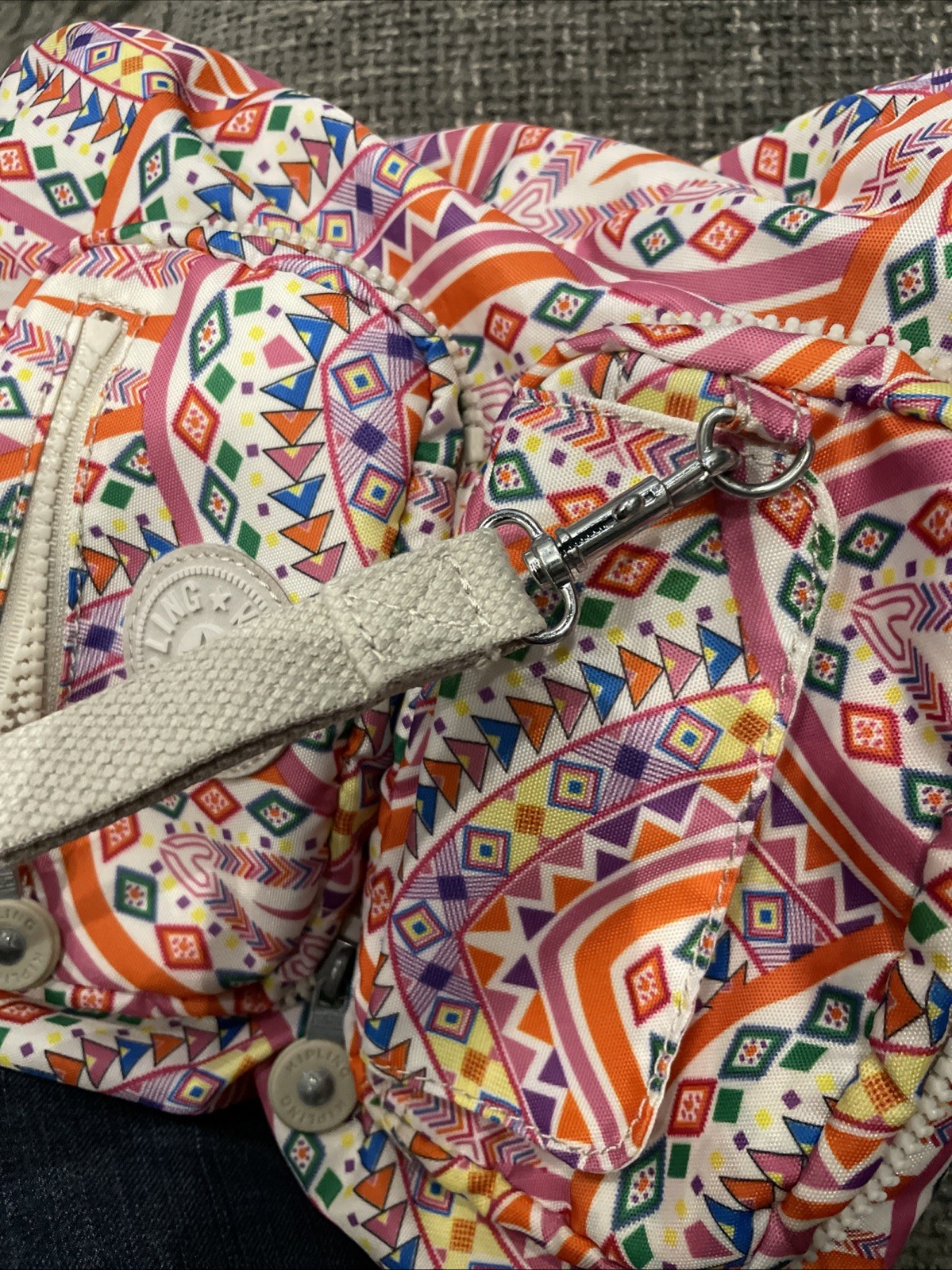 Kipling Packable Wristlet Backpack Multi-pocket L… - image 10