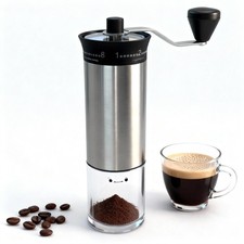 Mini Manual Coffee Grinder - 56 External Grind Settings, Stainless Steel Body...