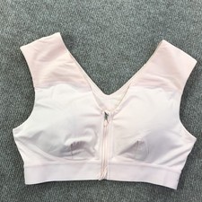 Tommie Copper Sports Bra Womens Large Zip Front Compression Shoulder Support