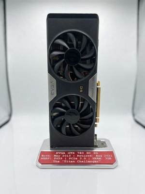EVGA GeForce GTX 780 SC 3GB GDDR5 - Fully Tested & Working