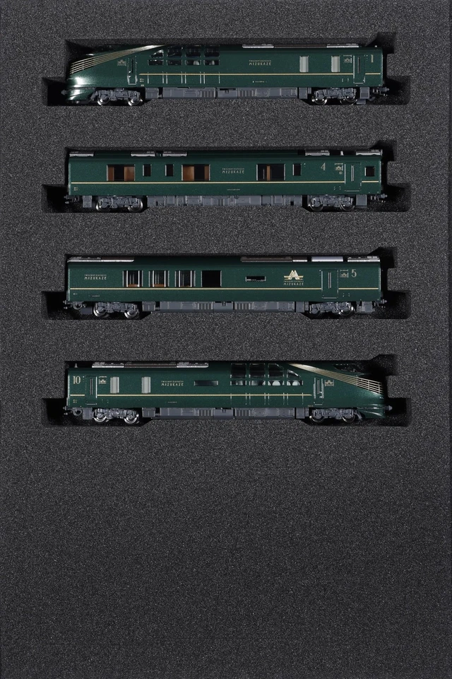 KATO 10-1965 N Gauge 87 Series TWILIGHT EXPRESS MIZUKAZE 4-Car Basic Set New - Image 3 of 4