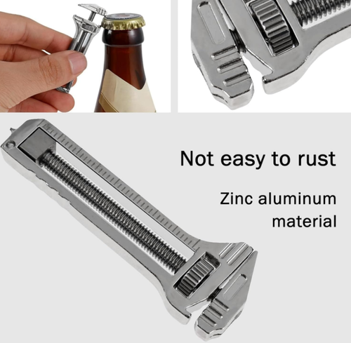 Compact Titanium Multitool,Mini Adjustable Wrench and Screwdriver,Keychain - Picture 13 of 15