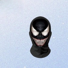 3D Halloween Funny Full Face Print Mask, Washable, Party Realistic Mask Headgear