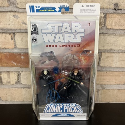 Star Wars Hasbro Comic Packs Emperor Palpatine Clone Luke Skywalker Figures NEW*