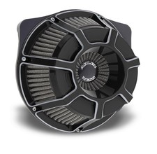 Arlen Ness Inverted Series Luftfilterkits Für V-Twin Schwarz Gefast 18-937