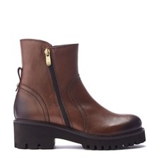 Moda In Pelle Women's Oster Leather Block Heeled Ankle Boots