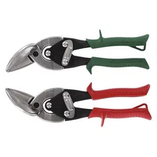 Offset Aviation Snip Set, 2-Piece, Forged Blade, Alloy Steel, Includes Left and