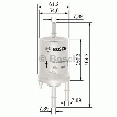 Fuel Filter fits SEAT ALTEA 5P, 5P1 1.4 1.6 04 to 15 Bosch 6Q0201051A 6Q0201051C - Image 38