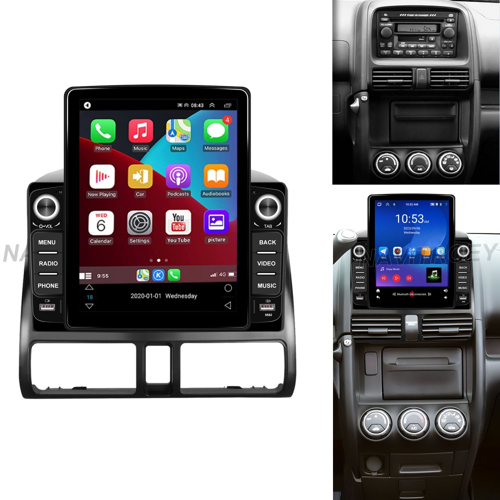 Stereo Gps Navi Carplay 2+64g For Honda Cr-v 2002-2006