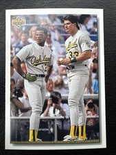 1992 Upper Deck Diamond Skills Checklist - Rickey Henderson, Jose Canseco #640