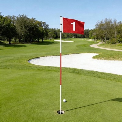 Tragbarer Golf-Flaggenstock für Driving Range, Putting Green und Garten