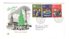 1970 CHRISTMAS - FAREHAM CDS STUART FDC FROM COLLECTION A14