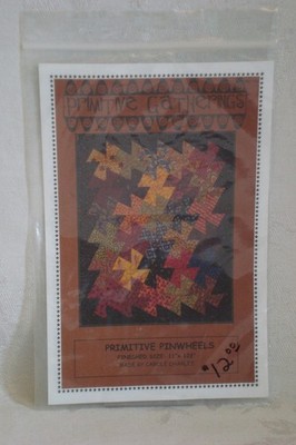 Primitive Pinwheels Quilt Pattern w/Template ~ READ DESCR ON SHIP TIME