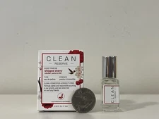CLEAN Reserve WHIPPED CHERRY EDP Perfume Rollerball .10 Oz / 3ml Travel Size