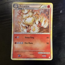 Arcanine Holo HGSS Heartgold & Soulsilver Base Ex/LP 1/123 Pokemon