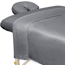ForPro Professional Collection Premium Microfiber Massage Table, Cool Grey