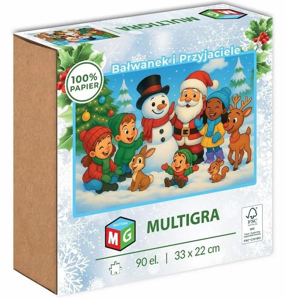 5904492130014 Puzzle 90 ElementóW. Milliwood. BałWanek I Przyjaciele Multigra-image