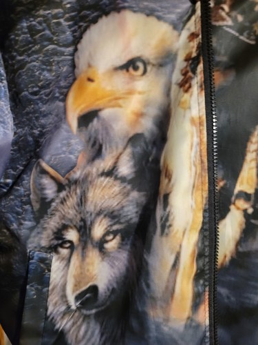 Indianer Wolf Eagle Bomberjacke L - Bild 7 von 15