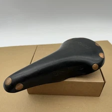 Vintage Brooks Professional Pre-Softened Leather Bike Saddle Made in England GUC
