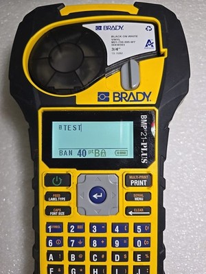 Brady BMP21-PLUS Handheld Portable Label Printer Yellow/Black MPN BMP21-PLUS