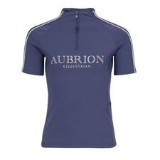 Aubrion Equestrian Short Sleeve Base Layer (YR) - Midnight