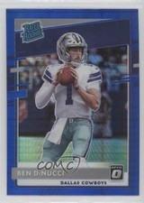 2020 Panini Donruss Optic Rated Rookies Blue Hyper Prizm Ben DiNucci #200 03gt