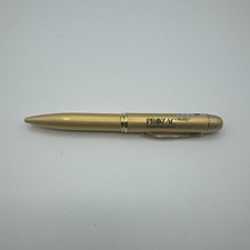 EUC Executive Pharmaceutical Promo By Prozac Refillable Gold Pen Laser Pointer