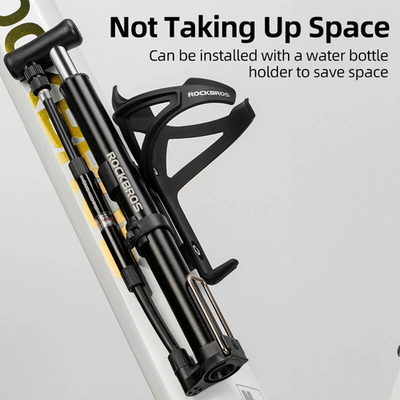 #ad ROCKBROS Bike Pump Portable Mini High Pressure with Barometer 120PSI Ultralight $15.99