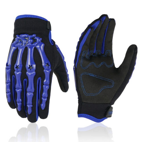 Gants squelette moto doigt complet pour hommes moto motocross gants d'équitation - Photo 1/23