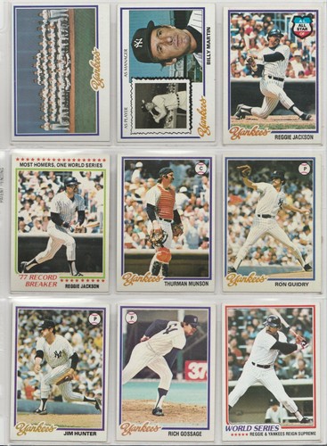 1978 Topps Baseball "You Pick Your Team Set" Ex-Mint/Near Mint/Mint Condition - Picture 87 of 91