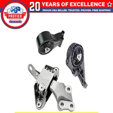 Fits 2012-2017 Buick Verano 2.4L with AUTO Trans Motor&Trans Mount Set 3PCS