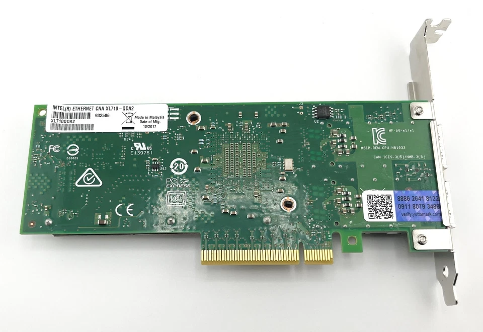 Intel XL710-QDA2 2-Port 40GB QSFP Network Adapter - High Profile - 3YR Warranty - Image 4 of 4