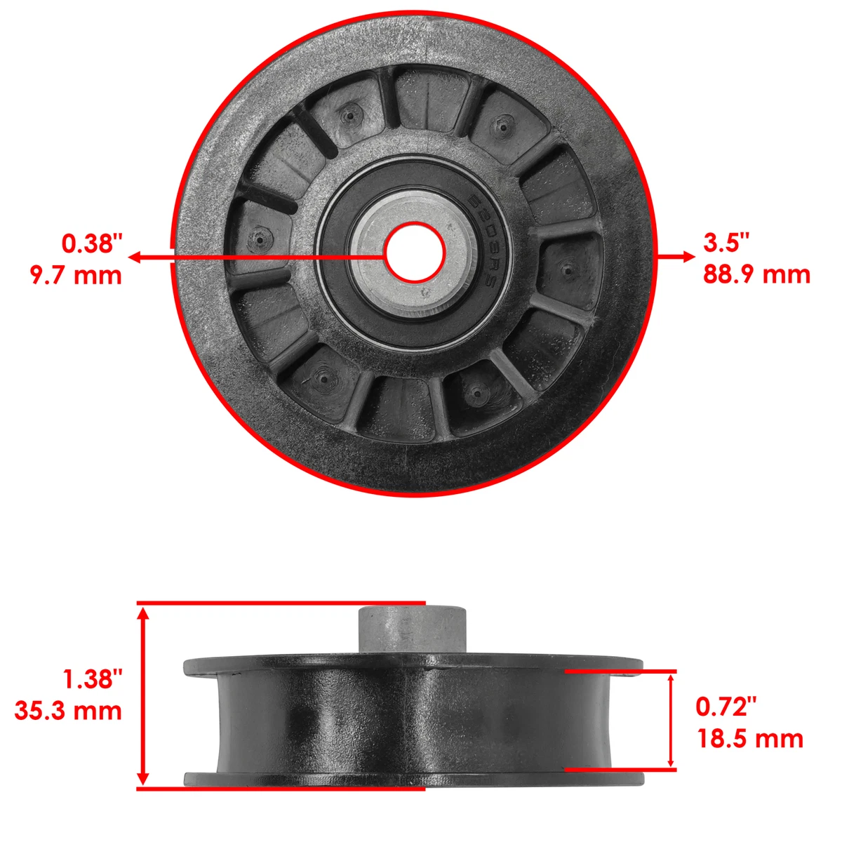 【s】 Drive Flat Idler Pulley For Craftsman Ayp Husqvarna 532194327