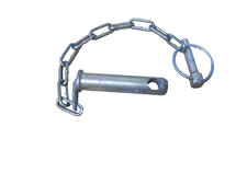 3 point CAT 1 top link pin and chain from Ford-3/4" od x 2-3/4 usable length