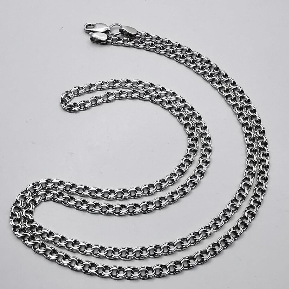希少3way Antique Silver Chain Necklace美品 VINTAGE STERLING SILVER CHAIN NECKLACE 23