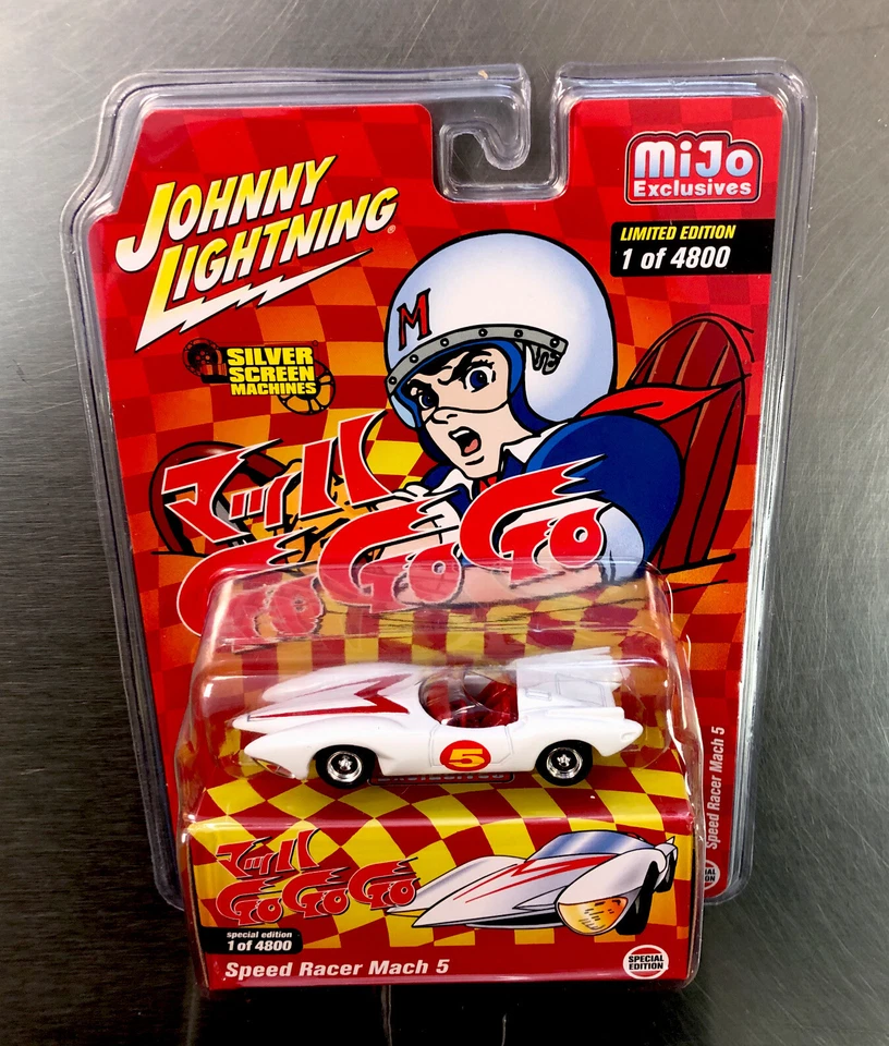 JOHNNY LIGHTNING SPEED RACER MACH 5 MIJO EXCLUSIVES SILVER SCREEN MACHINES 1/64 - Image 2 of 4