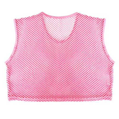Men's Fishnet Crop Tops Mesh See Through Half Tank Tops T-Shirts Male Mini Vest - Bild 38 von 51