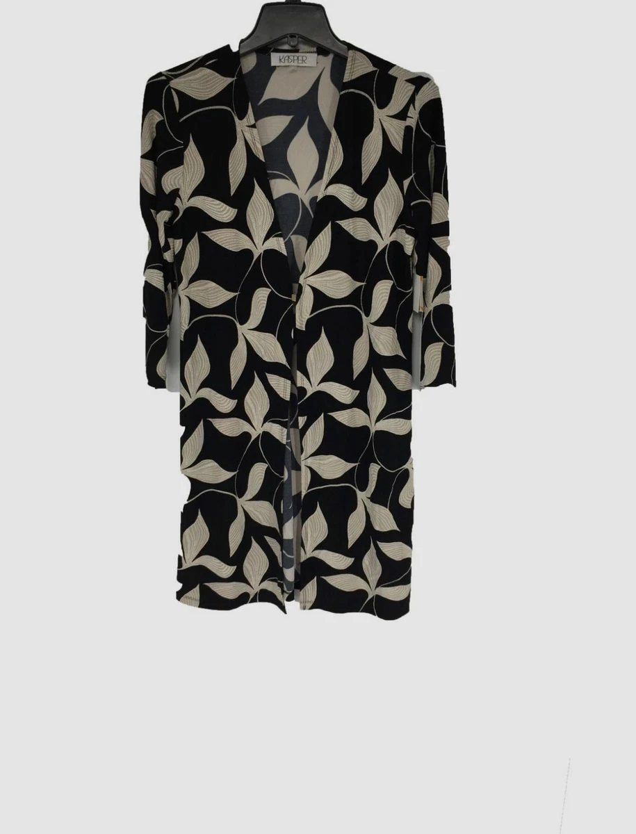 Black three quarter 2025 sleeve cardigan