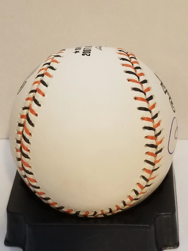 Cole Hamels Signed Phillies Rawlings OMLB 2007 ASG Baseball USA Sports Marketing - Image 3 of 4