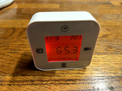 IKEA KLOCKIS Clock with Alarm, Timer, Thermometer Functions, LCD Display, NEW