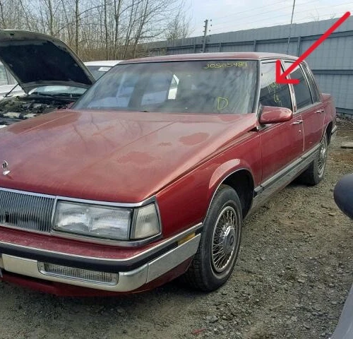 Electra, Park Ave, Oldsmobile "88", "98": 1985-1991, puerta delantera izquierda vidrio Foto 2 de 4
