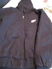 NHL DETROIT RED WINGS Quilted Workmans Canvas Jacket by Dunbrooke BLACK MEDIUM