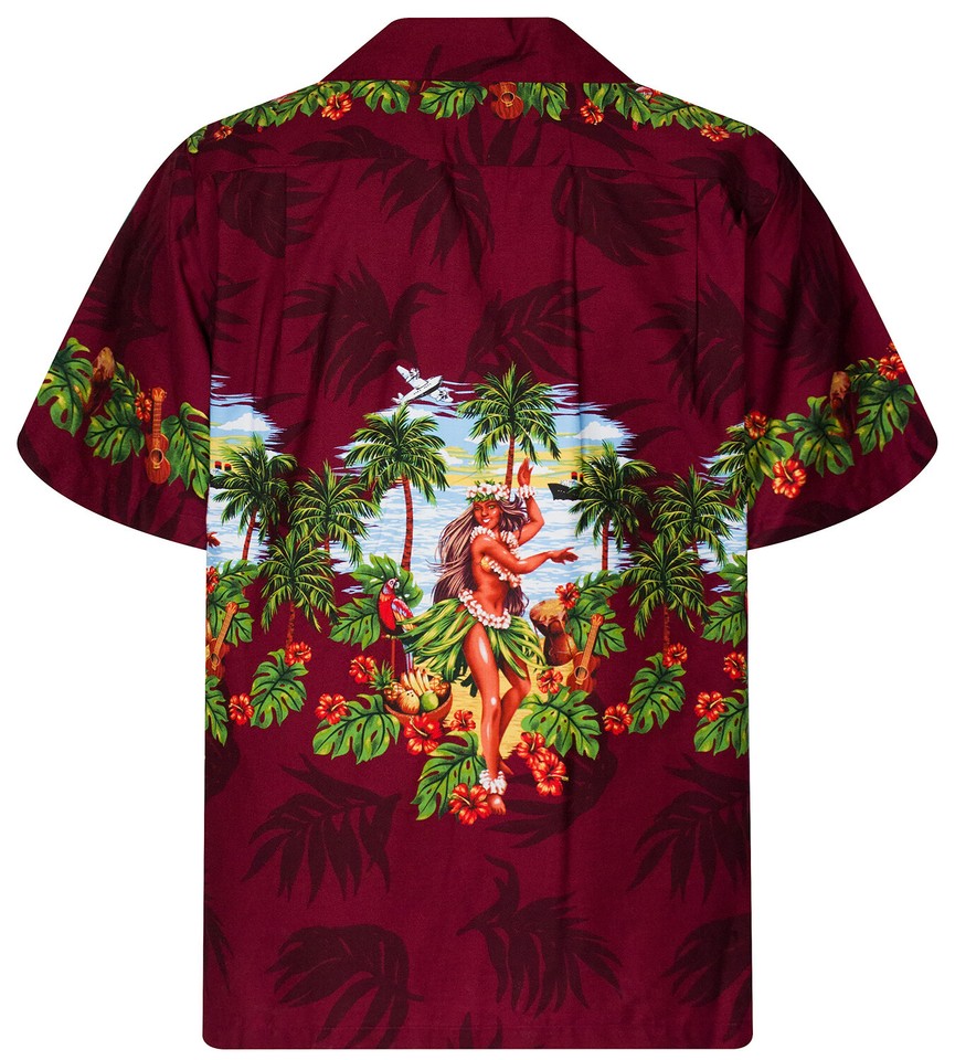 Hawaii Shirt Skulls Camicia Hawaiana Con Teschi - Stile Funky Grigia, In Poliestere, Per Feste E Costume V.H.O. Camicia Teschi Regalo - Foto 11